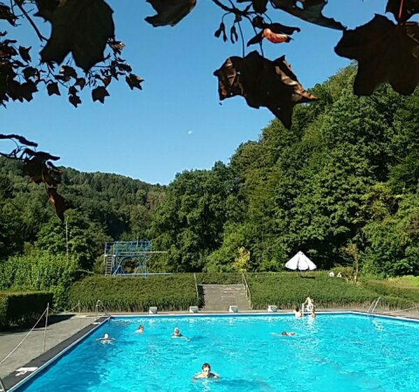 Schwimmbad von oben